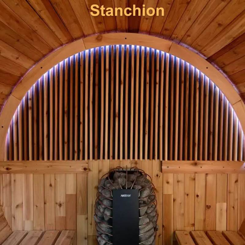 Almost Heaven Charleston 4 Person Canopy Barrel Sauna - Image 11