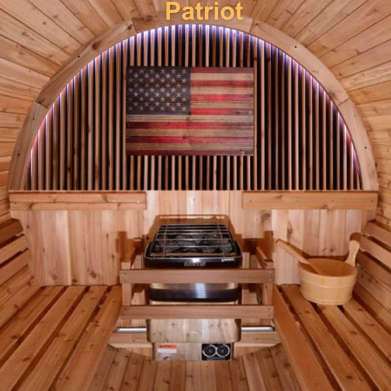 Almost Heaven Pinnacle 4 Person Standard Barrel Sauna - Image 18
