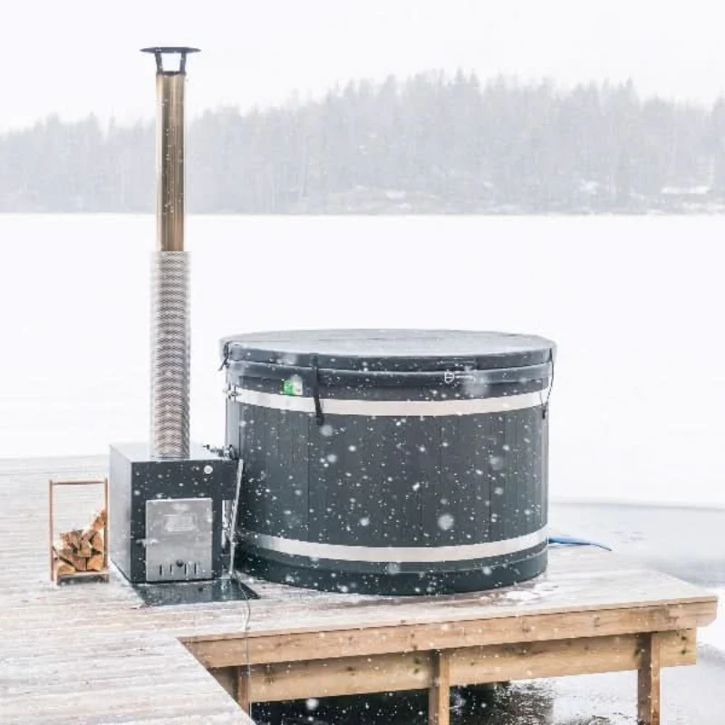 Almost Heaven Kirami 4 Person Wood Fired Hot Tub - Image 7