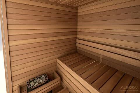 Auroom Cala Glass Cabin Sauna Kit - Thermo-Aspen - Image 8