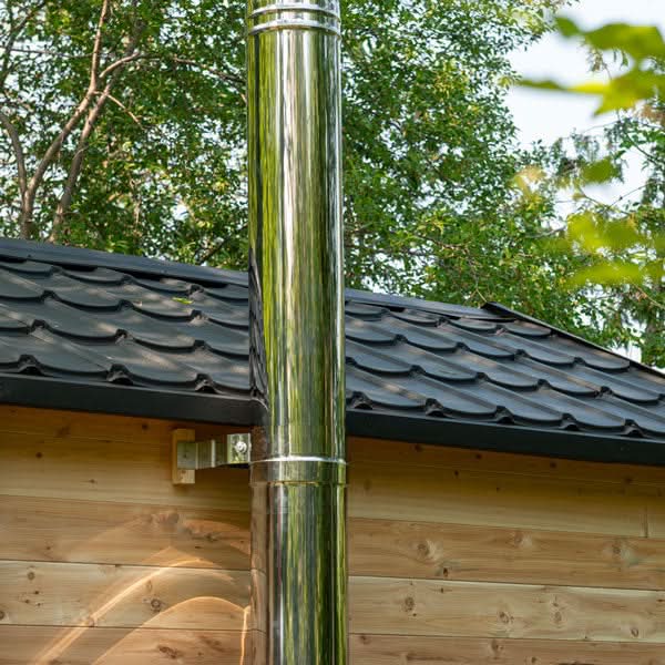 Dundalk LeisureCraft Canadian Timber Georgian 5-6 Person Cabin Sauna with Changeroom - Image 9