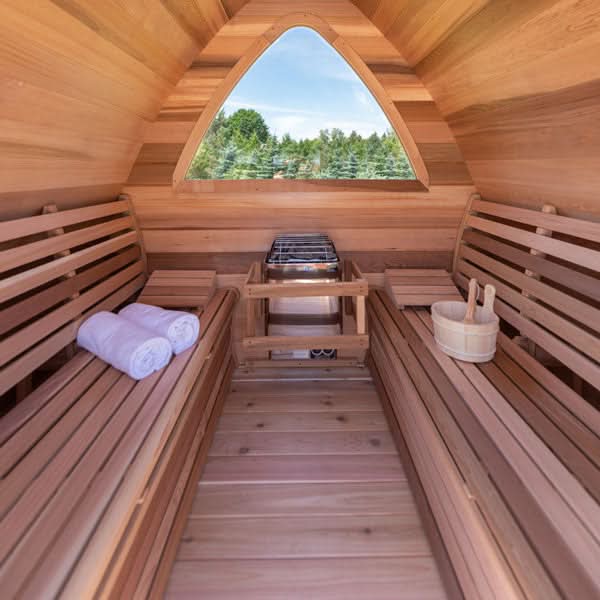 Dundalk LeisureCraft Knotty Cedar POD Sauna - Image 10