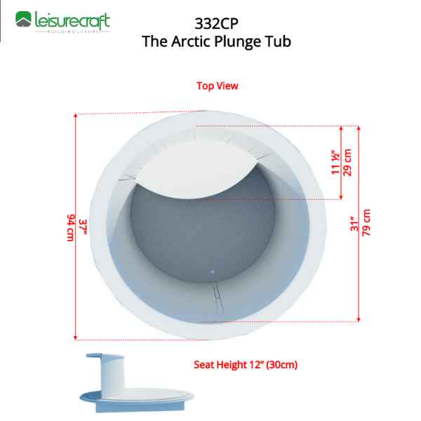 Dundalk LeisureCraft The Arctic Cold Plunge Tub - Knotty Red Cedar - Image 11