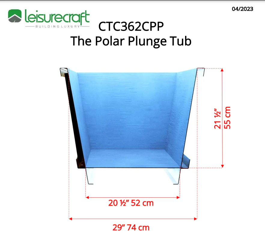 Dundalk Leisure Craft The Polar Cold Plunge Tub - Image 13