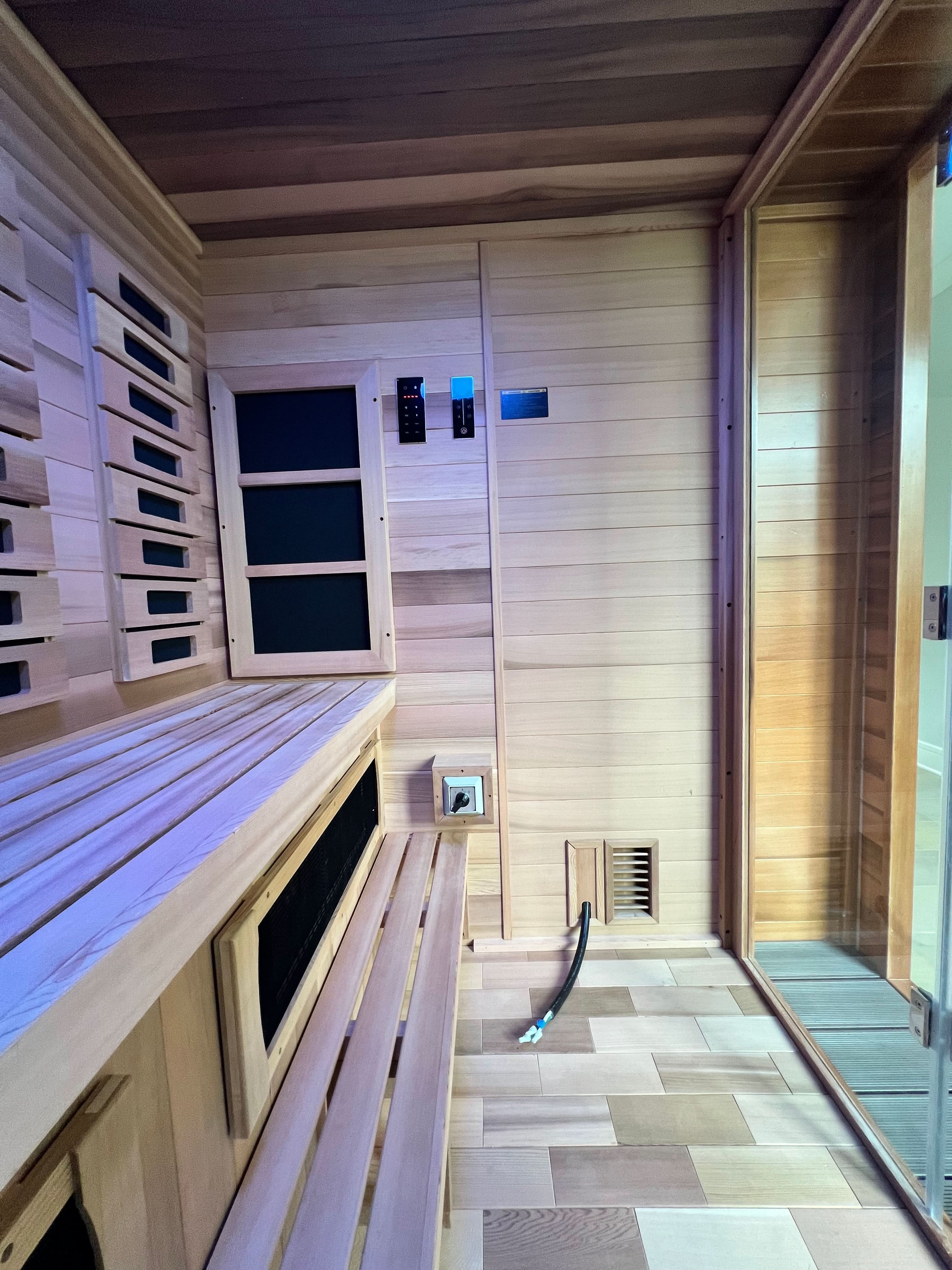 Golden Designs Karlstad 6 Person Outdoor-Indoor PureTech™ Hybrid Full Spectrum Sauna (GDI-8226-01) - Image 4