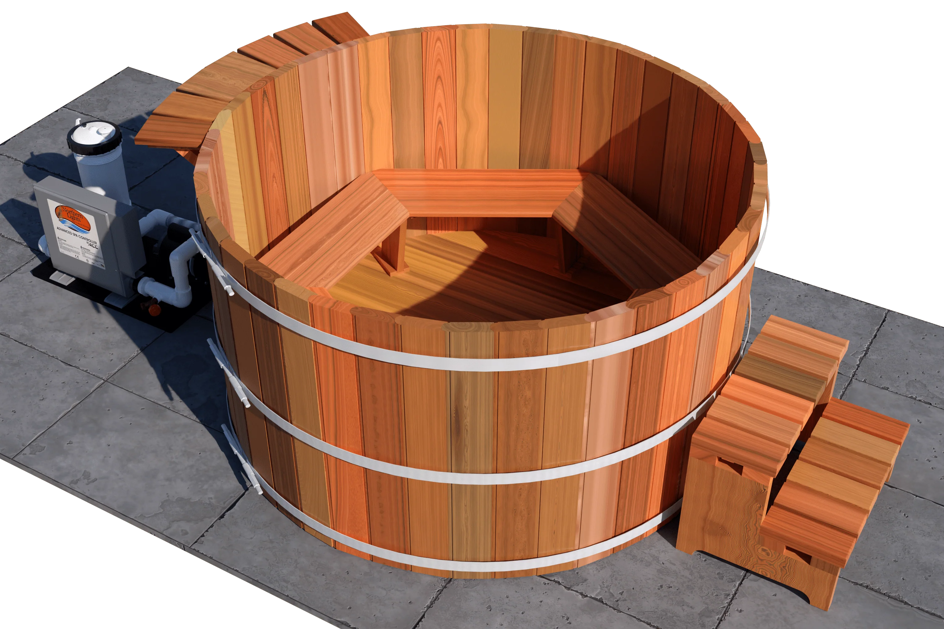 Northern Lights Electric 36” 4 Person Tub Package - Image 6