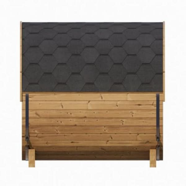SaunaLife Model E8G 6 Person Sauna Barrel w/ Glass Front - Image 9
