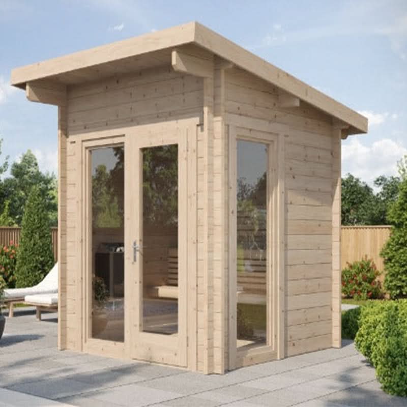 SaunaLife Model G4 6-Person Garden Series Outdoor Home Sauna Kit - Image 3
