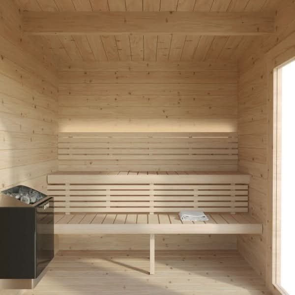 SaunaLife Model G4 6-Person Garden Series Outdoor Home Sauna Kit - Image 8