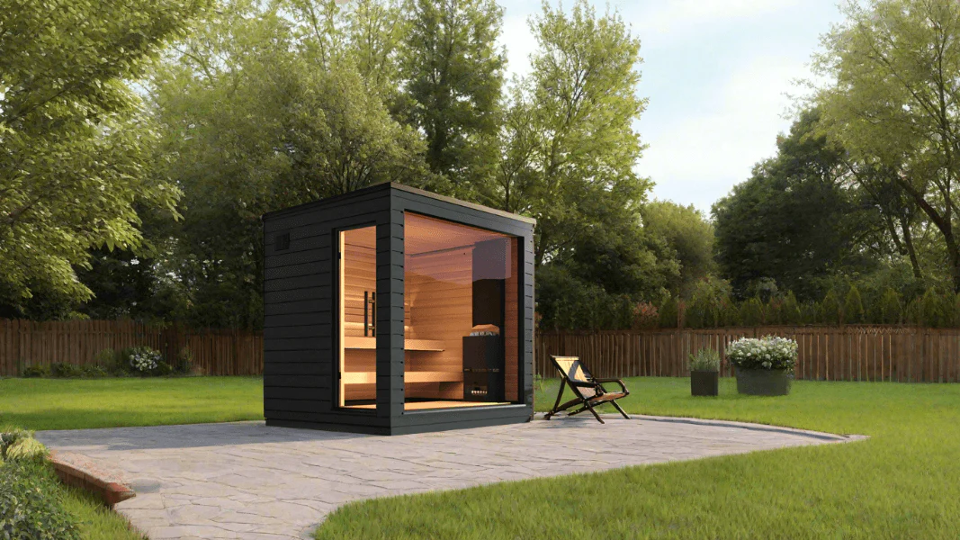 SaunaLife Model G6 5 Person Garden Series Pre-Assembled Outdoor Home Sauna - Image 17
