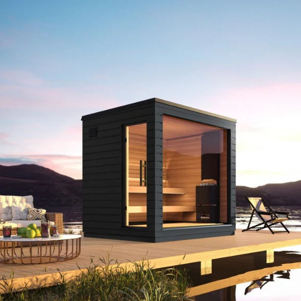 SaunaLife Model G6 5 Person Garden Series Pre-Assembled Outdoor Home Sauna - Image 3
