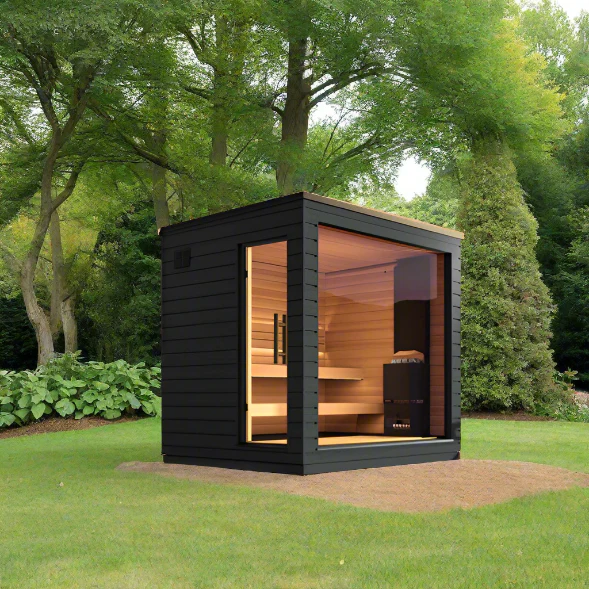 SaunaLife Model G6 5 Person Garden Series Pre-Assembled Outdoor Home Sauna - Image 4